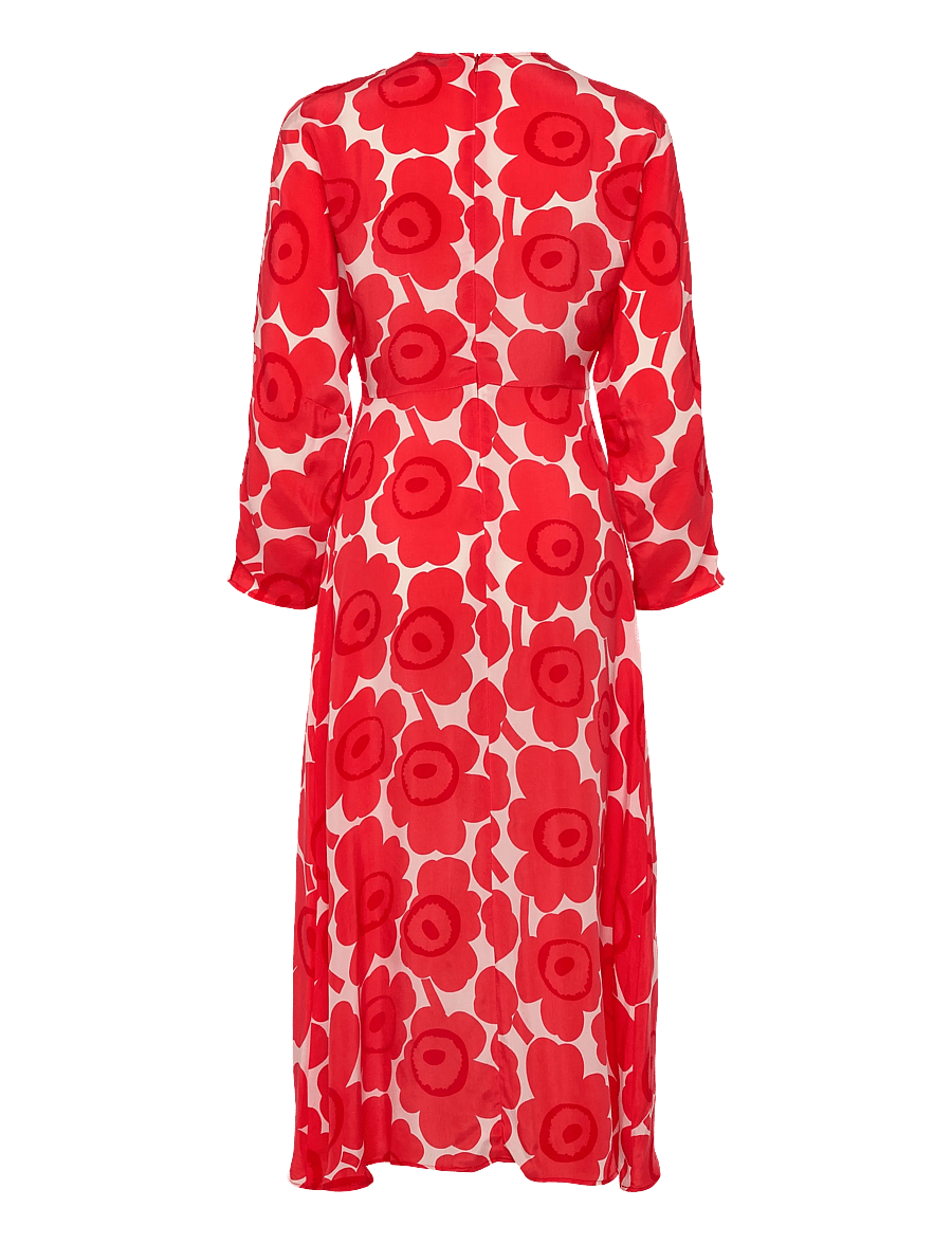 Marimekko - RYTMI UNIKKO - maxikjoler - red, light pink - 2
