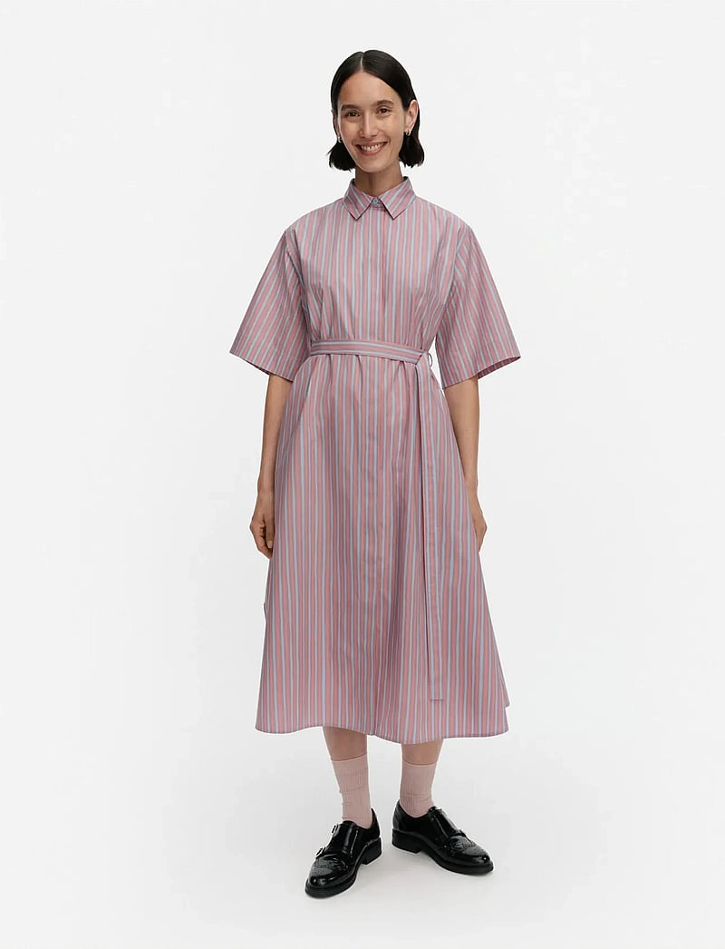 Marimekko - PAPERI PICCOLO - skjortklänningar - light pink, light blue - 0