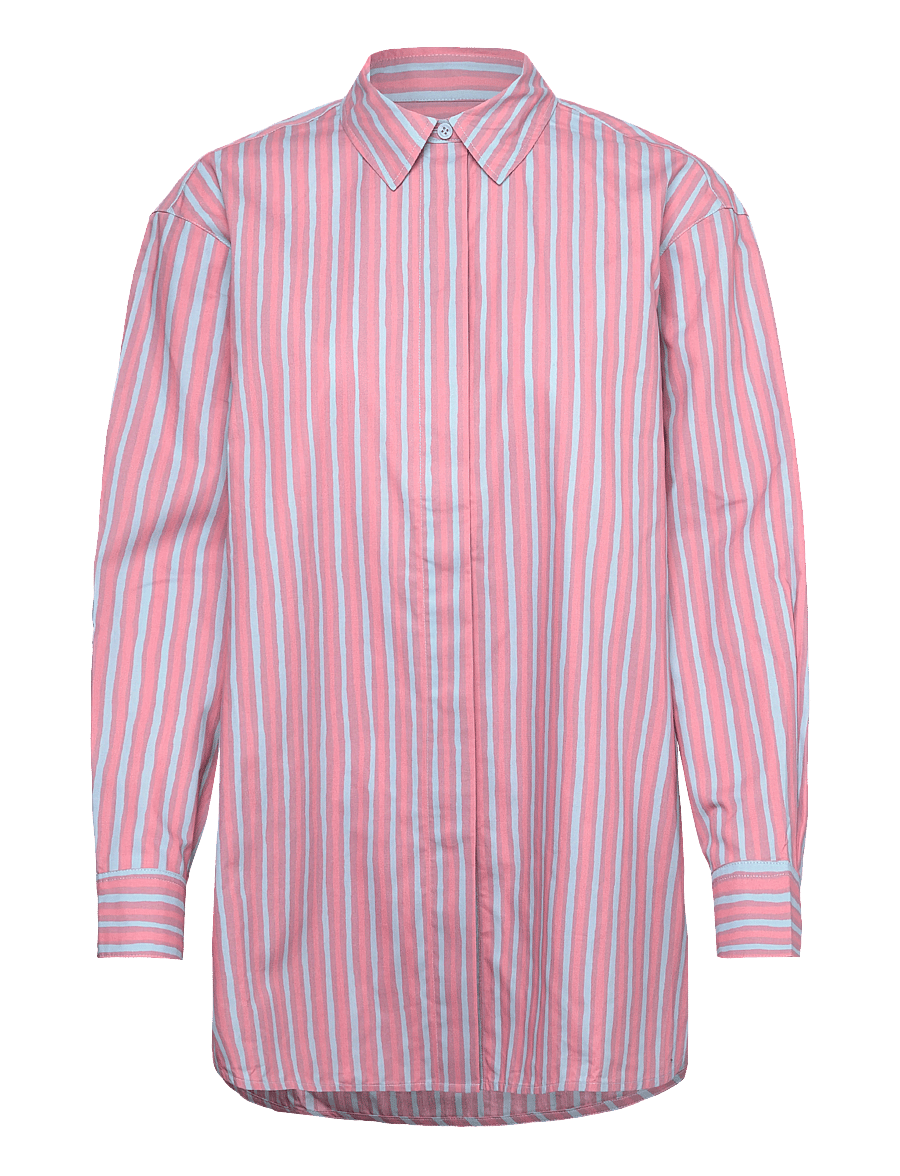 Marimekko - RUOSTE PICCOLO - teksasärgid - light pink, light blue - 1