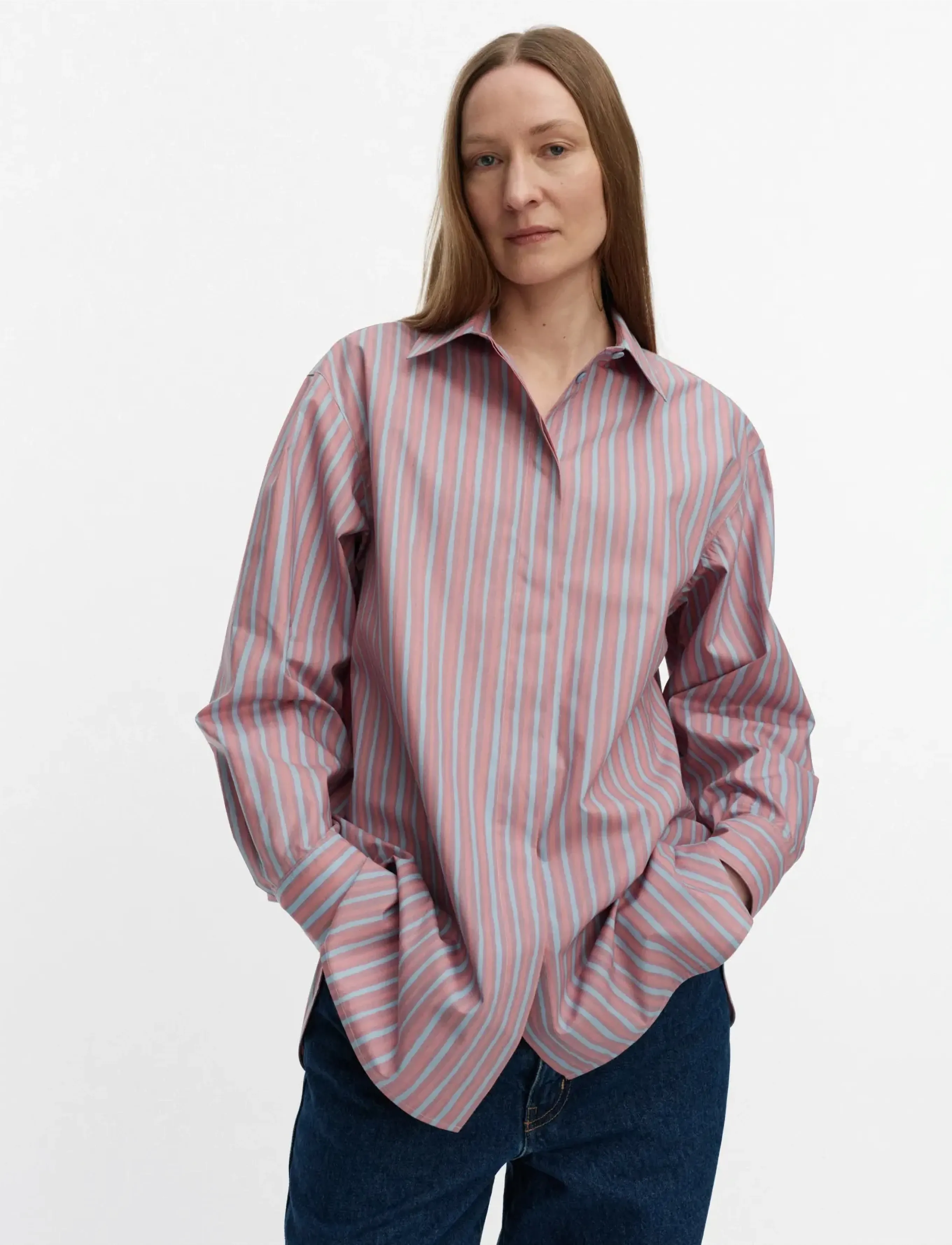 Marimekko RUOSTE PICCOLO - Bluser & Skjorter - LIGHT PINK, LIGHT BLUE / pink/rose