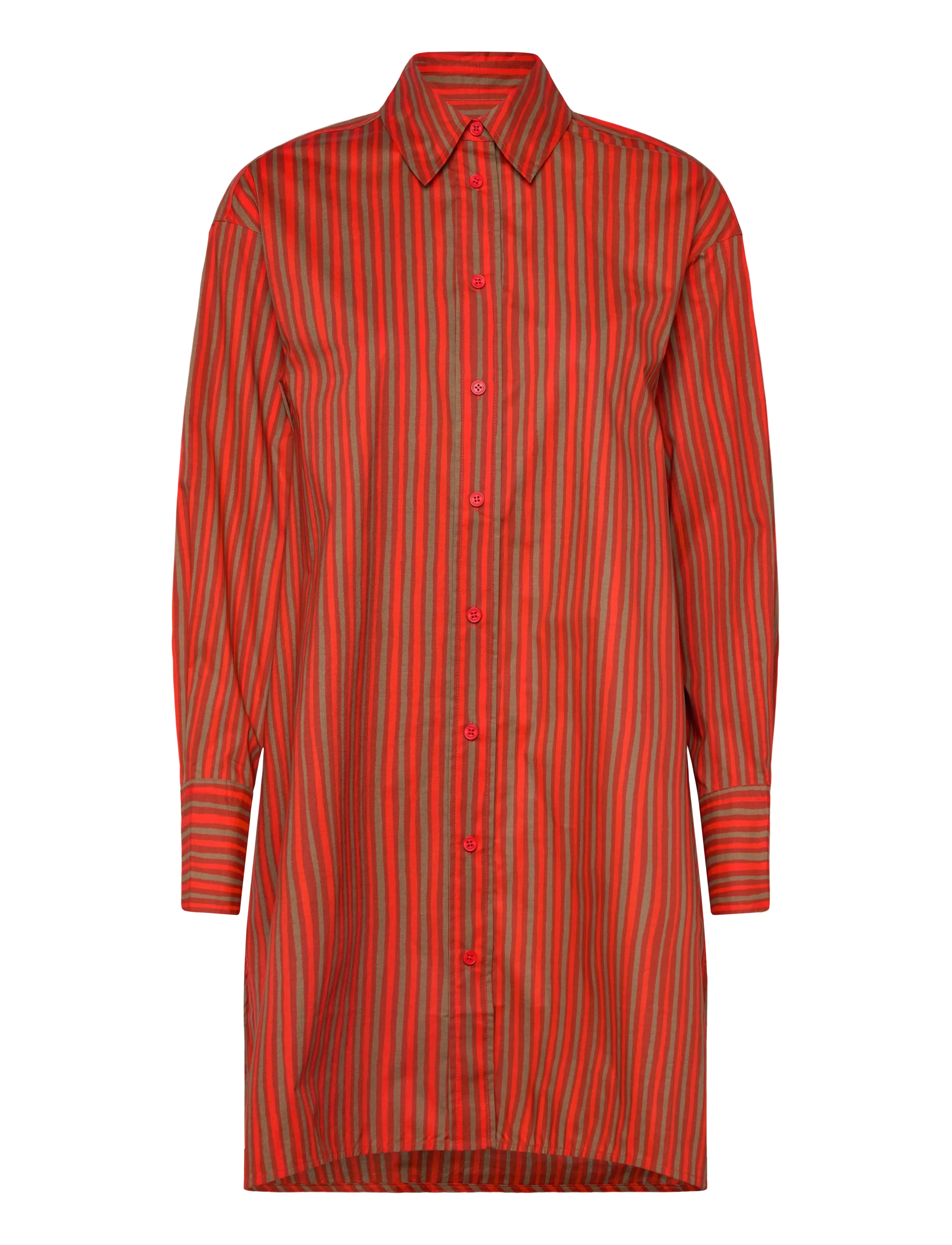Marimekko KUVITELMA PICCOLO - Kjoler - DARK ORANGE, BEIGE / red