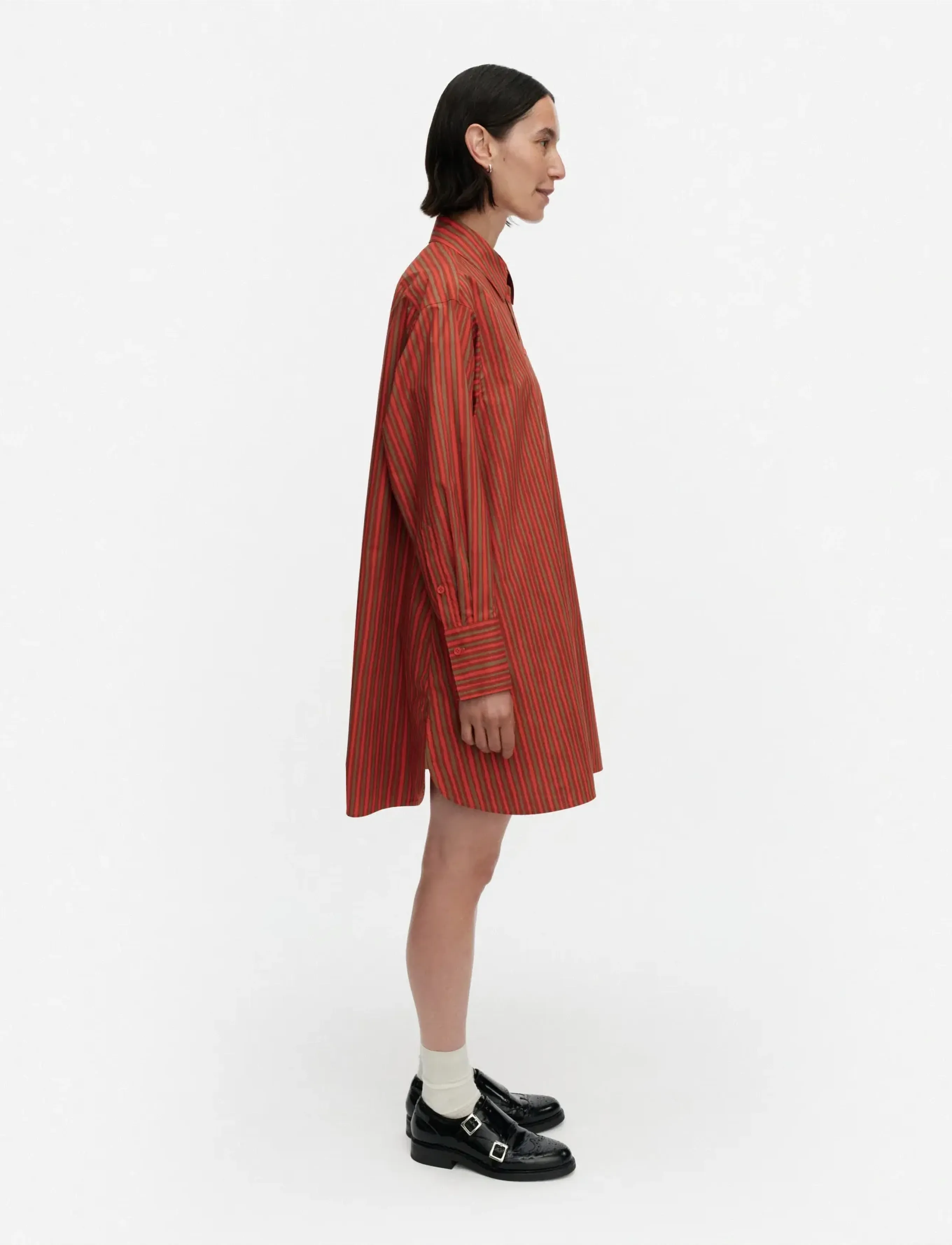 Marimekko - KUVITELMA PICCOLO - skjortklänningar - dark orange, beige - 4