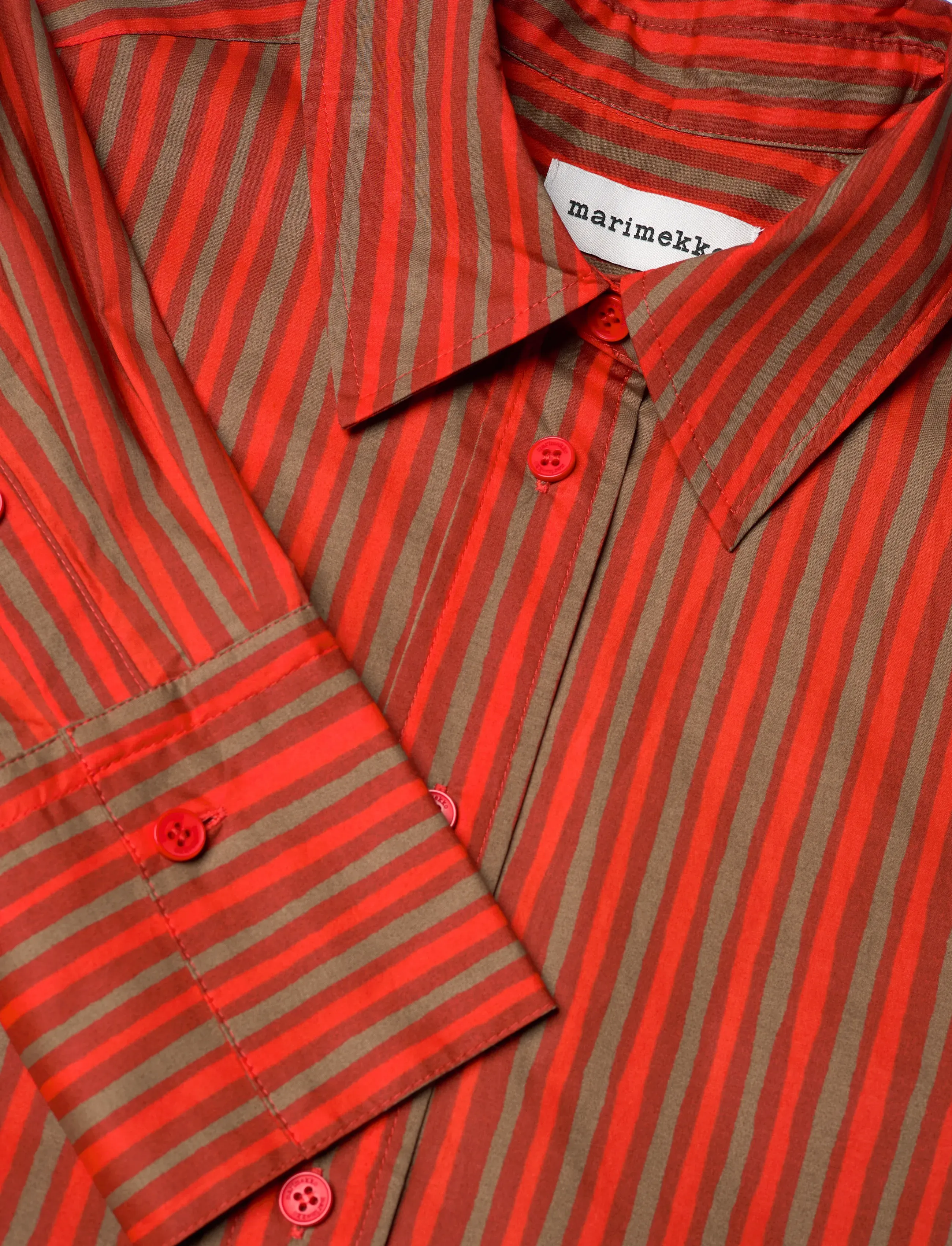 Marimekko - KUVITELMA PICCOLO - skjortklänningar - dark orange, beige - 5