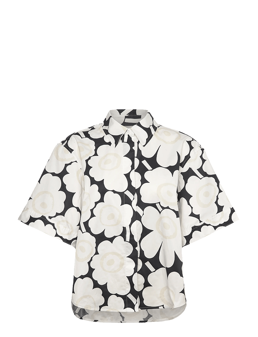 Marimekko - STANDARDI UNIKKO - denimskjorter - white, black, light grey - 1