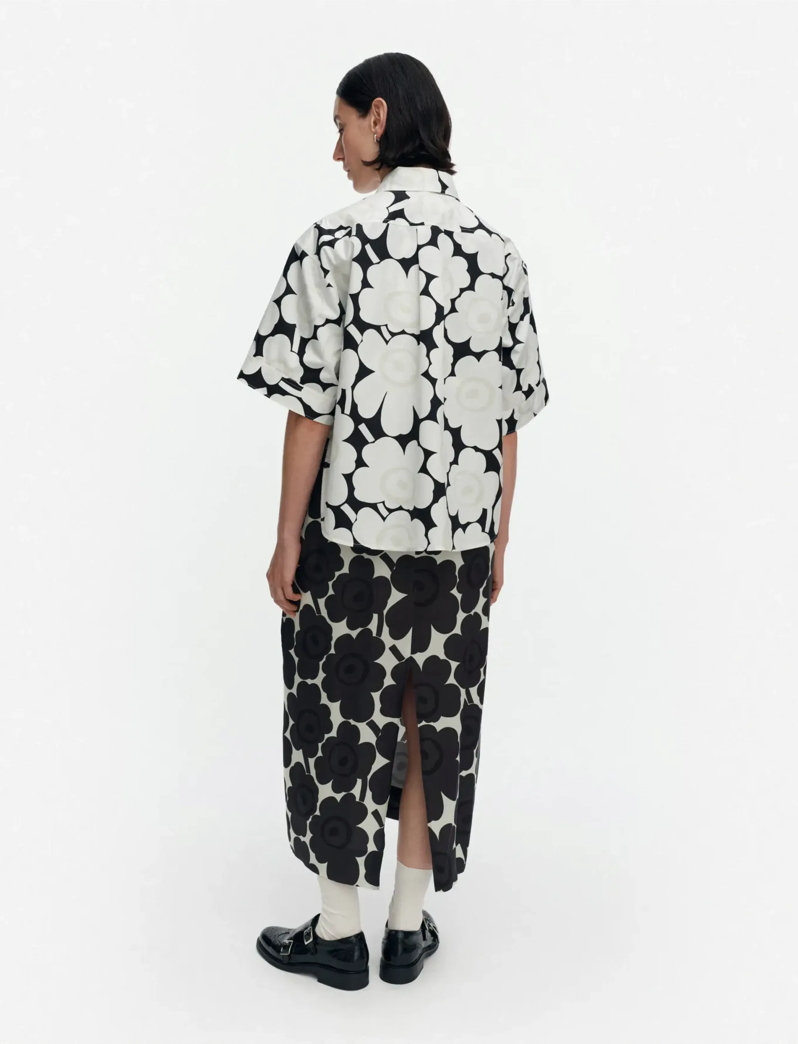 Marimekko - STANDARDI UNIKKO - lyhythihaiset paidat - white, black, light grey - 5