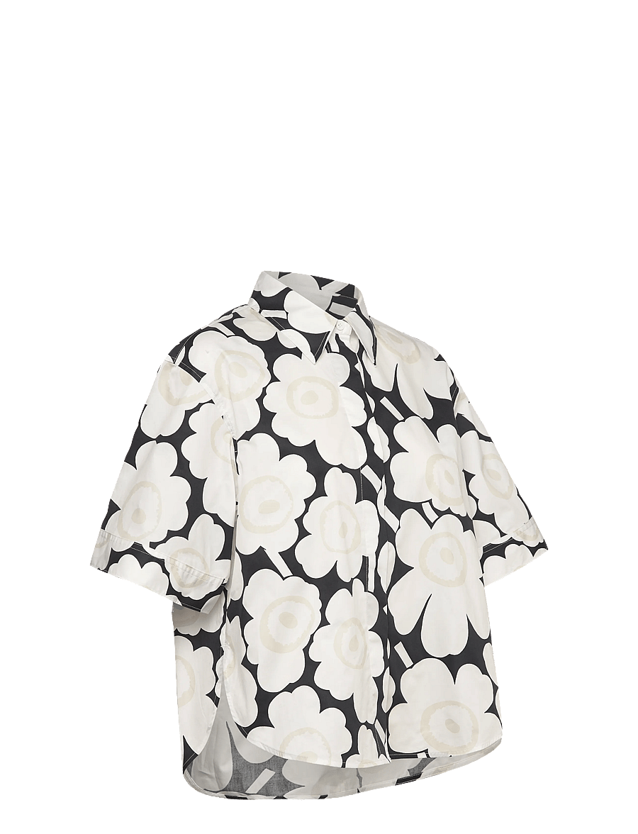 Marimekko - STANDARDI UNIKKO - denimskjorter - white, black, light grey - 4