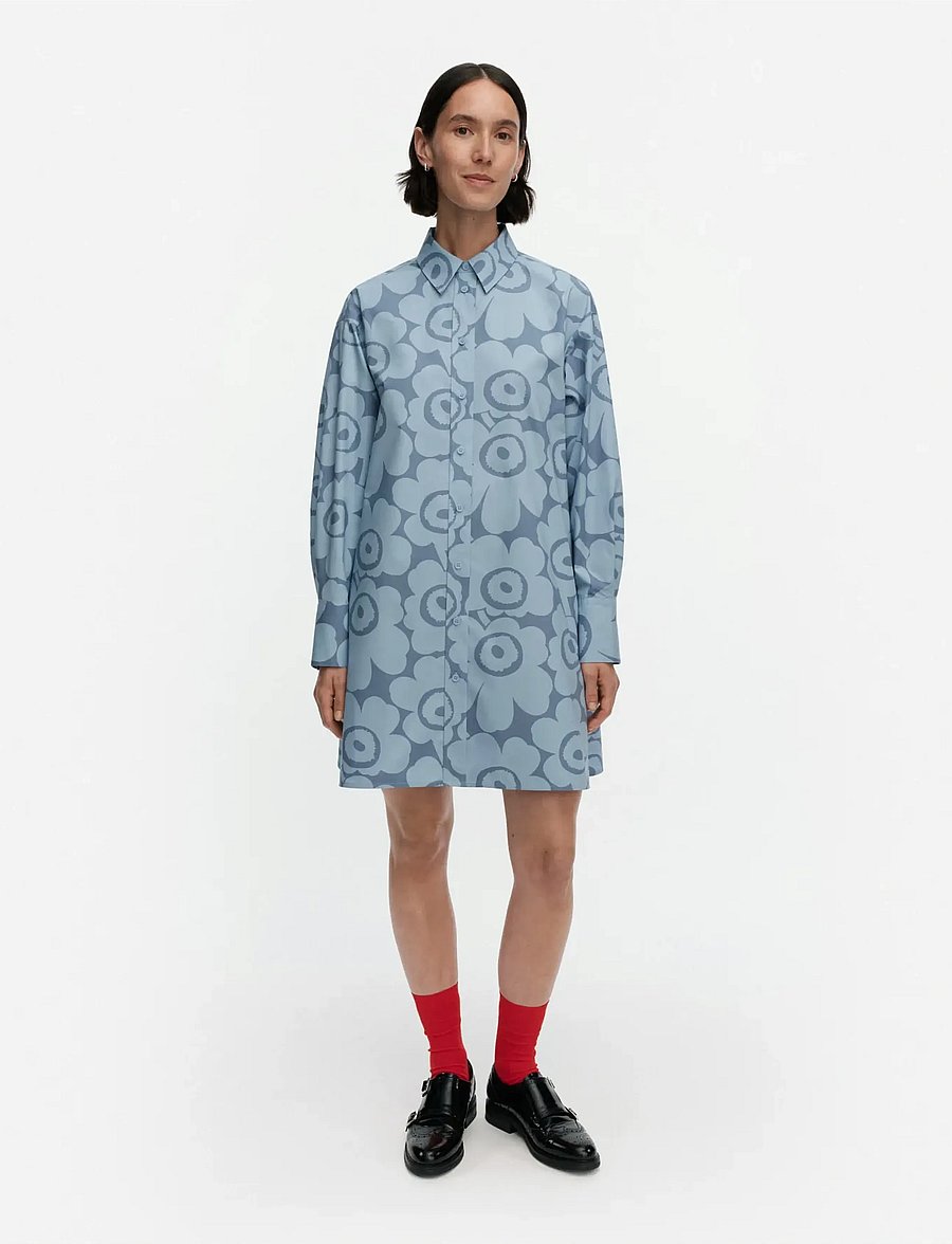 Marimekko - KUVITELMA UNIKKO - skjortekjoler - light blue, light blue - 0