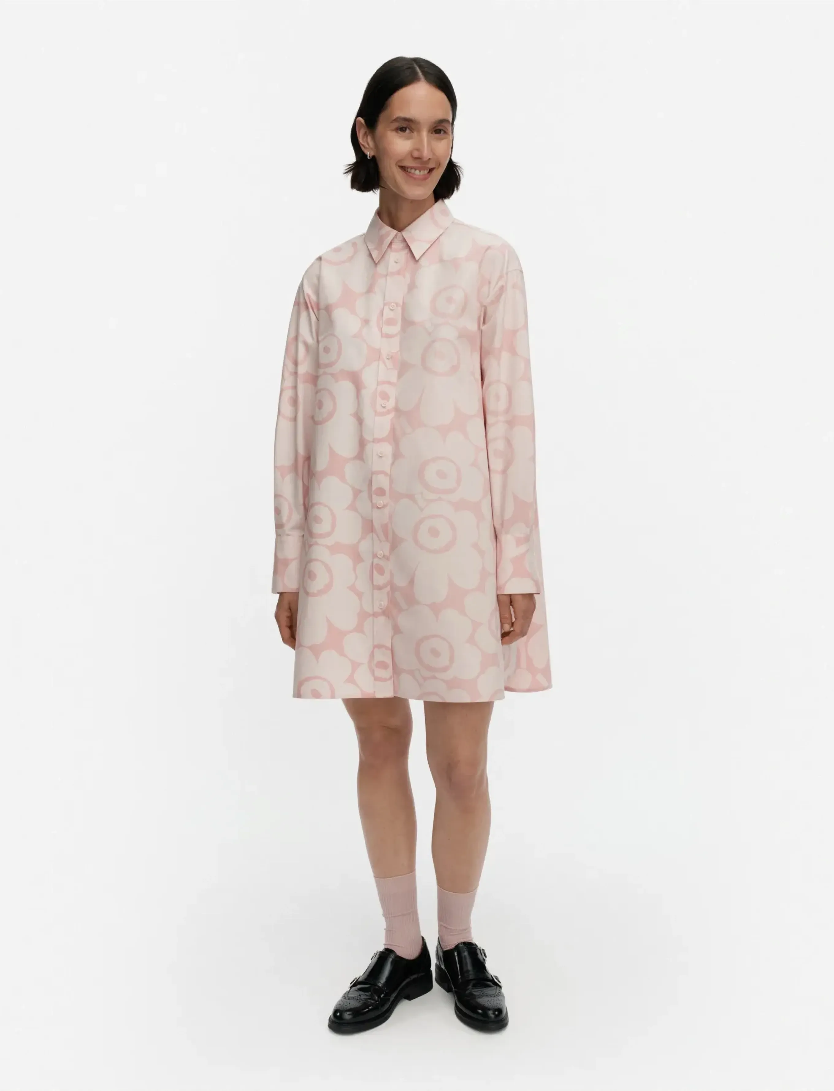 Marimekko Kuvitelma Unikko, Kvinder, Skjortekjole, Pink, Str: 44