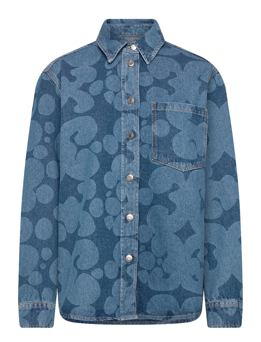 Marimekko - MARIDENIM VAIHE KEIDAS - gallaskyrtur - used indigo - 1