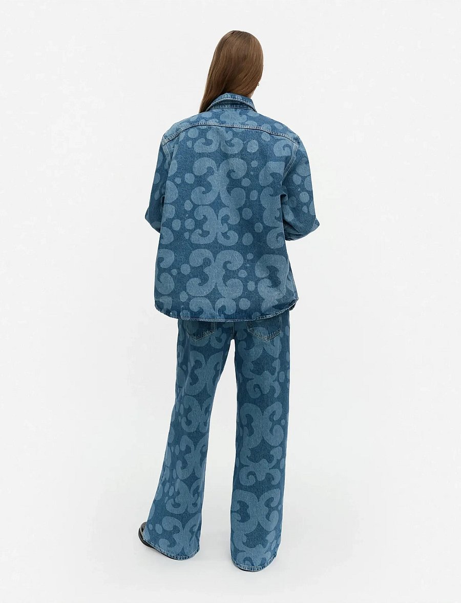 Marimekko - MARIDENIM VAIHE KEIDAS - gallaskyrtur - used indigo - 3