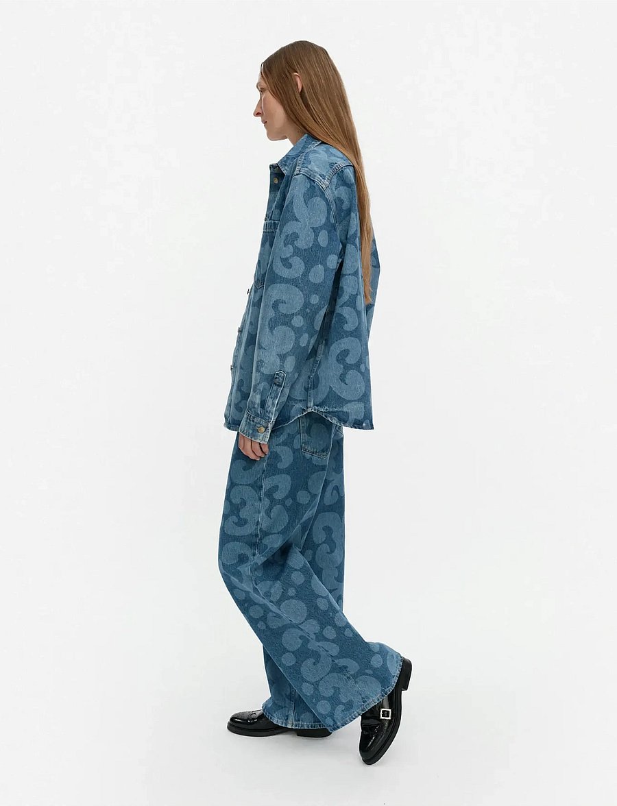 Marimekko - MARIDENIM VAIHE KEIDAS - gallaskyrtur - used indigo - 4