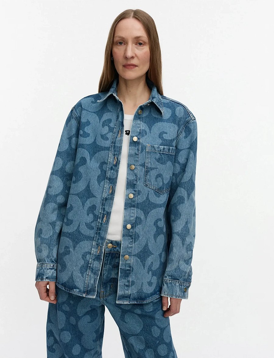 Marimekko - MARIDENIM VAIHE KEIDAS - gallaskyrtur - used indigo - 5