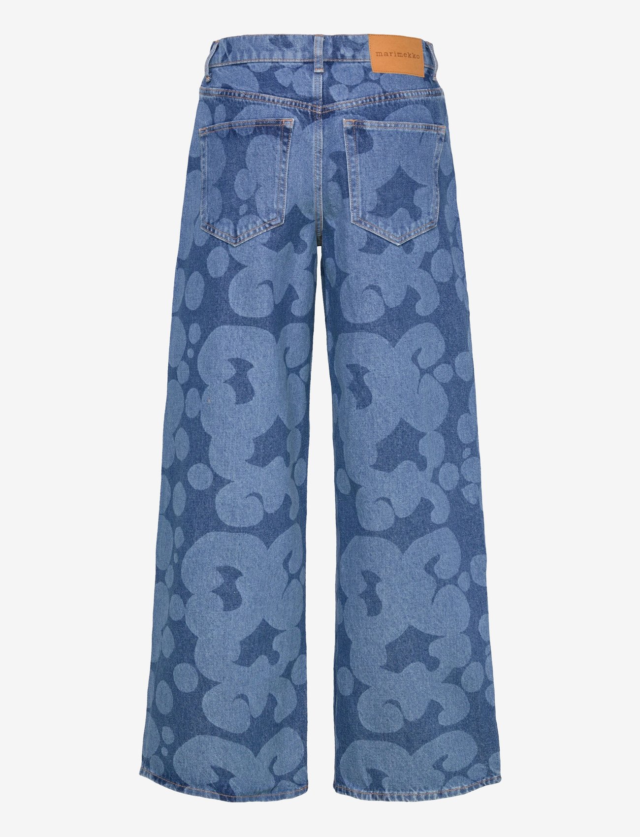 Marimekko - MARIDENIM LOOSE KEIDAS - hosen mit weitem bein - used indigo - 2