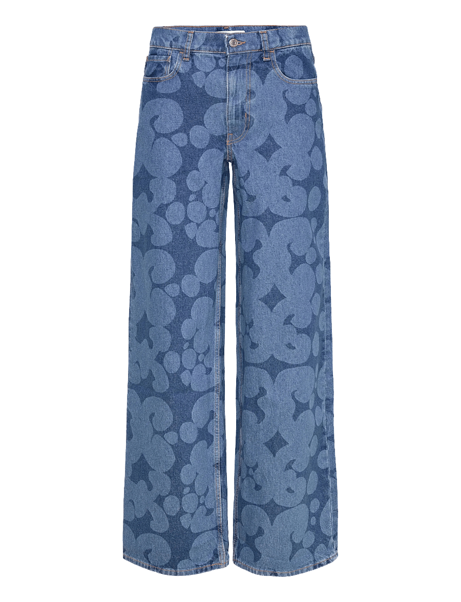 Marimekko - MARIDENIM LOOSE KEIDAS L - brede jeans - used indigo - 1