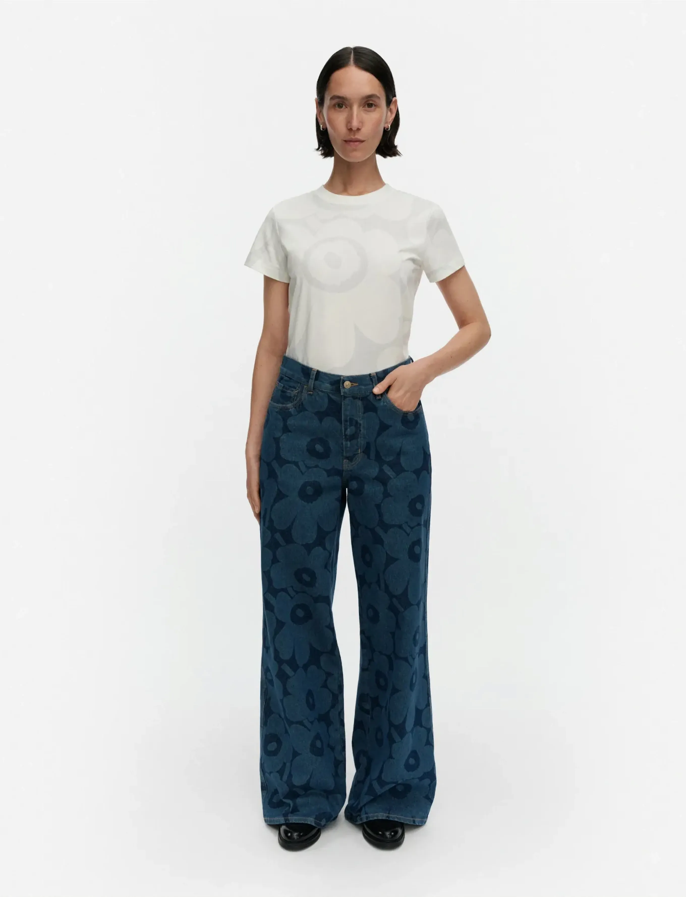 Marimekko - MARIDENIM WIDE UNIKKO - vida jeans - mid indigo - 0