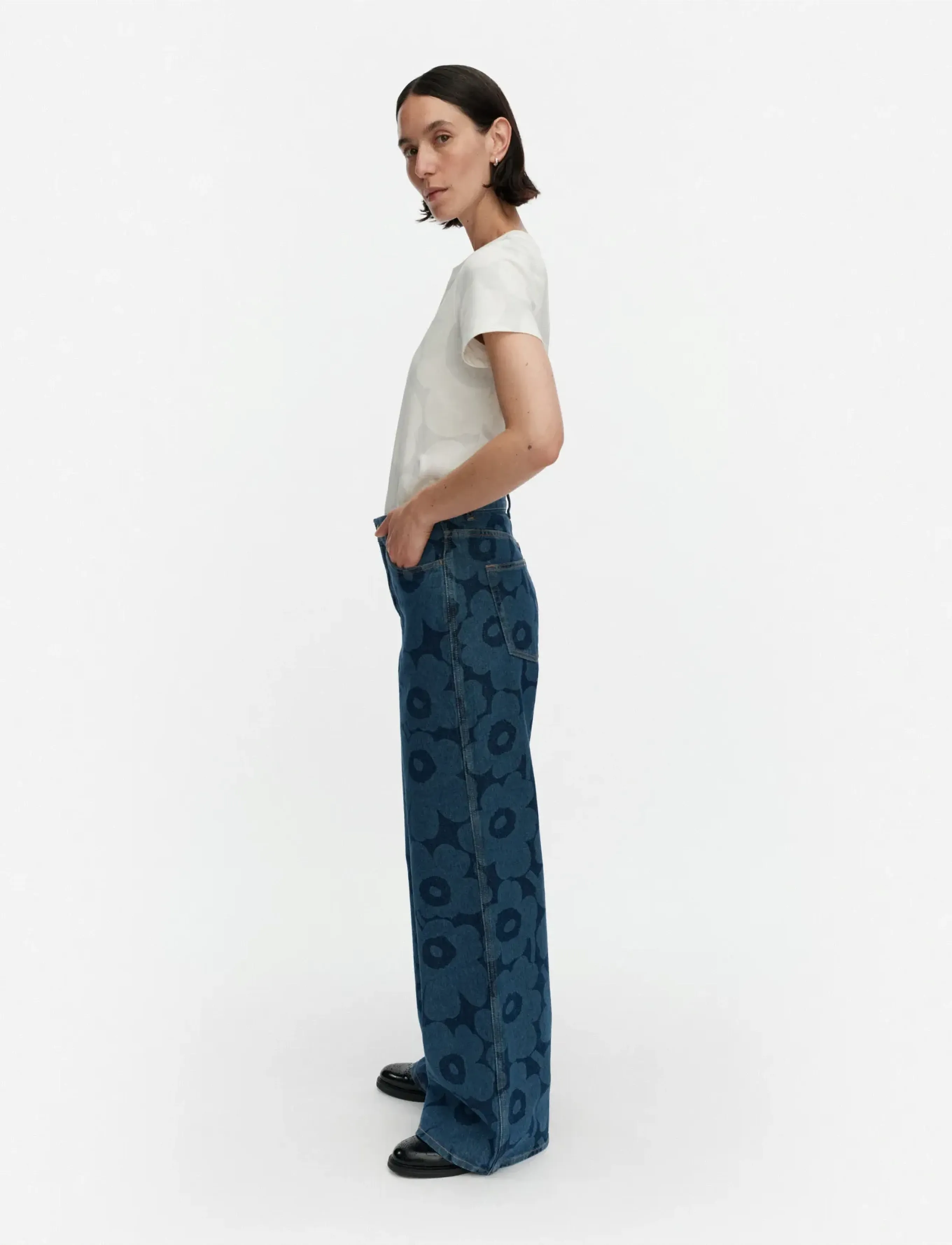 Marimekko - MARIDENIM WIDE UNIKKO - vida jeans - mid indigo - 4