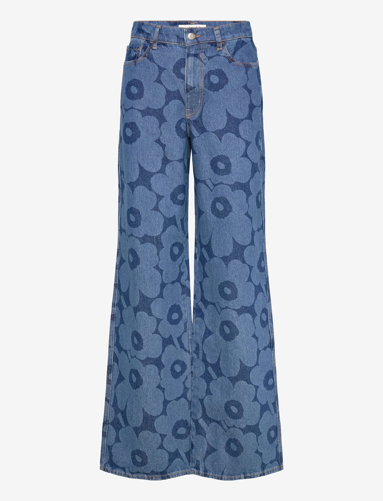Marimekko - MARIDENIM WIDE UNIKKO L - laia säärega teksad - mid indigo - 1