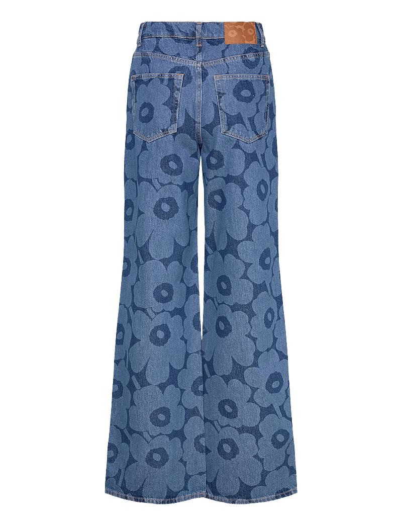 Marimekko - MARIDENIM WIDE UNIKKO L - laia säärega teksad - mid indigo - 2