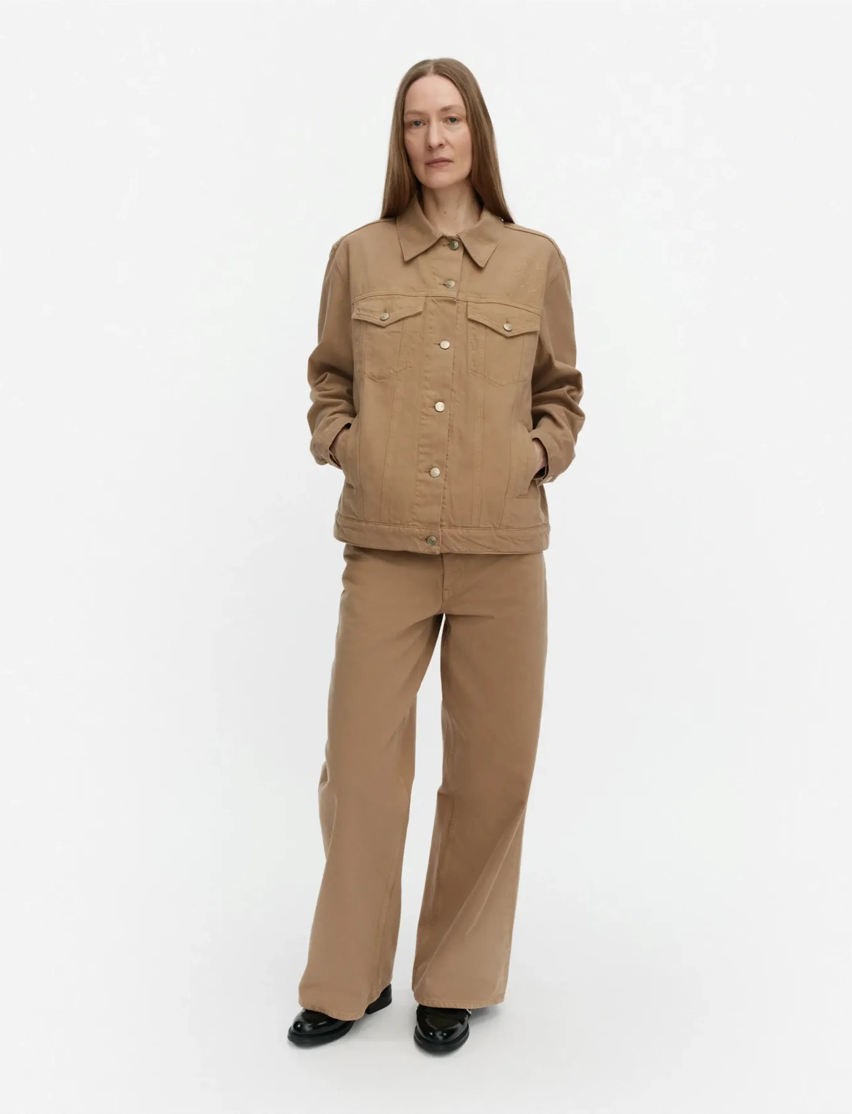 Marimekko Maridenim Murros, XL, Jackets, Braun - Light-summer Jacket, Frauen