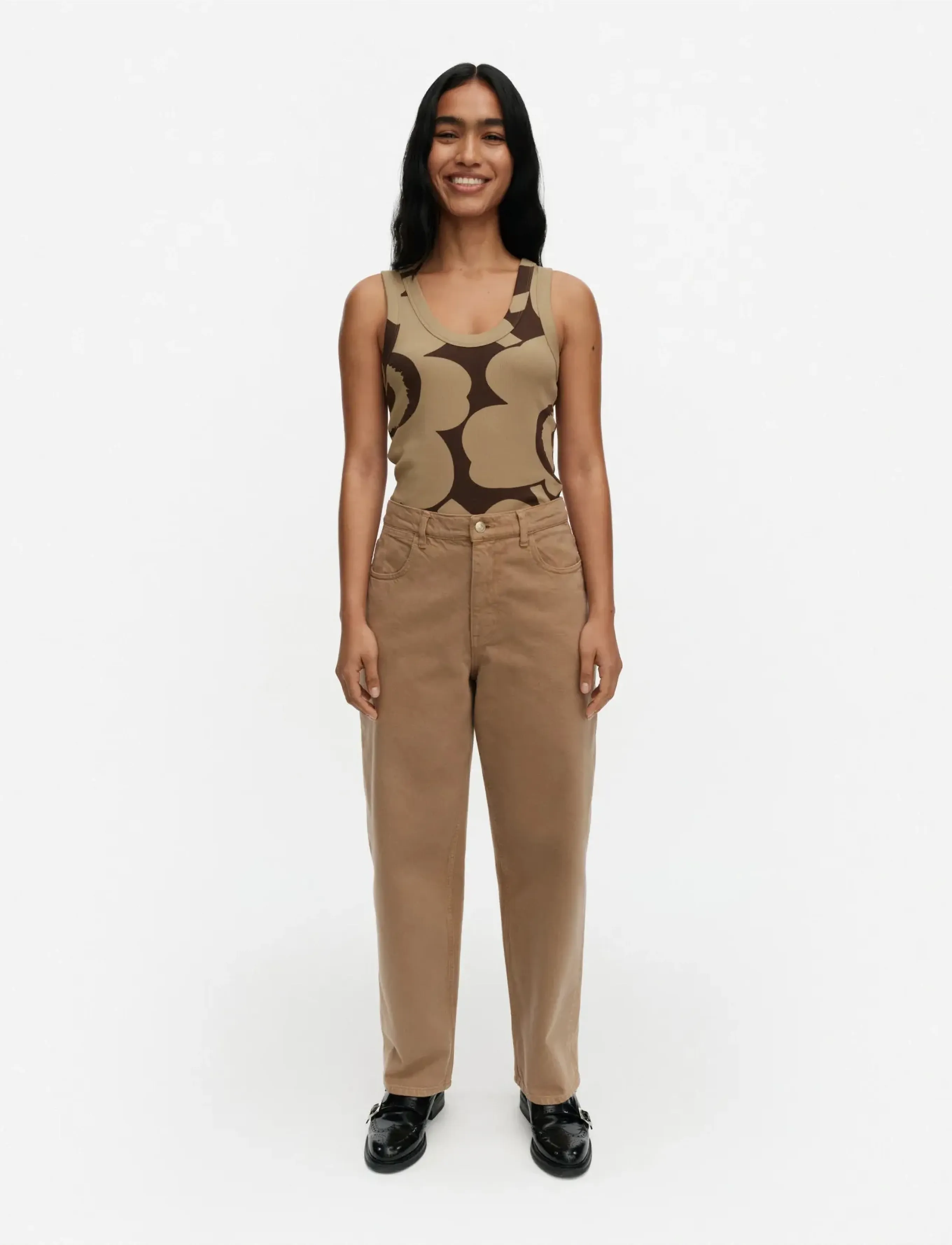 Marimekko Maridenim Barrel, 29 x 28, Brown, Jeans > Lige-Almindelige, Dame