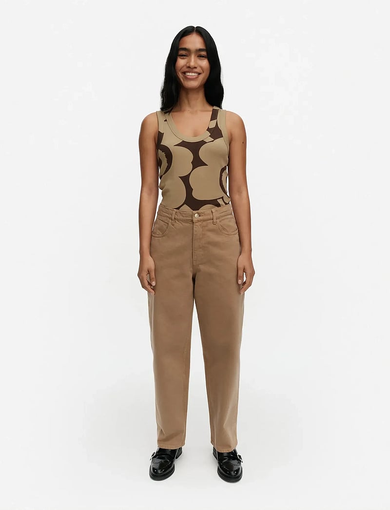 Marimekko - MARIDENIM BARREL - straight jeans - brown - 0