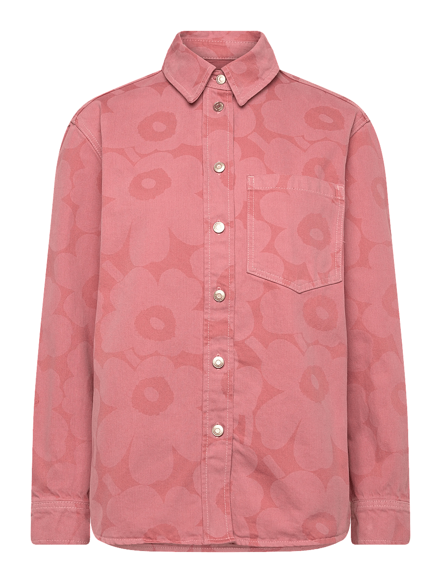 Marimekko - MARIDENIM VAIHE UNIKKO - denim shirts - pink, light pink - 1