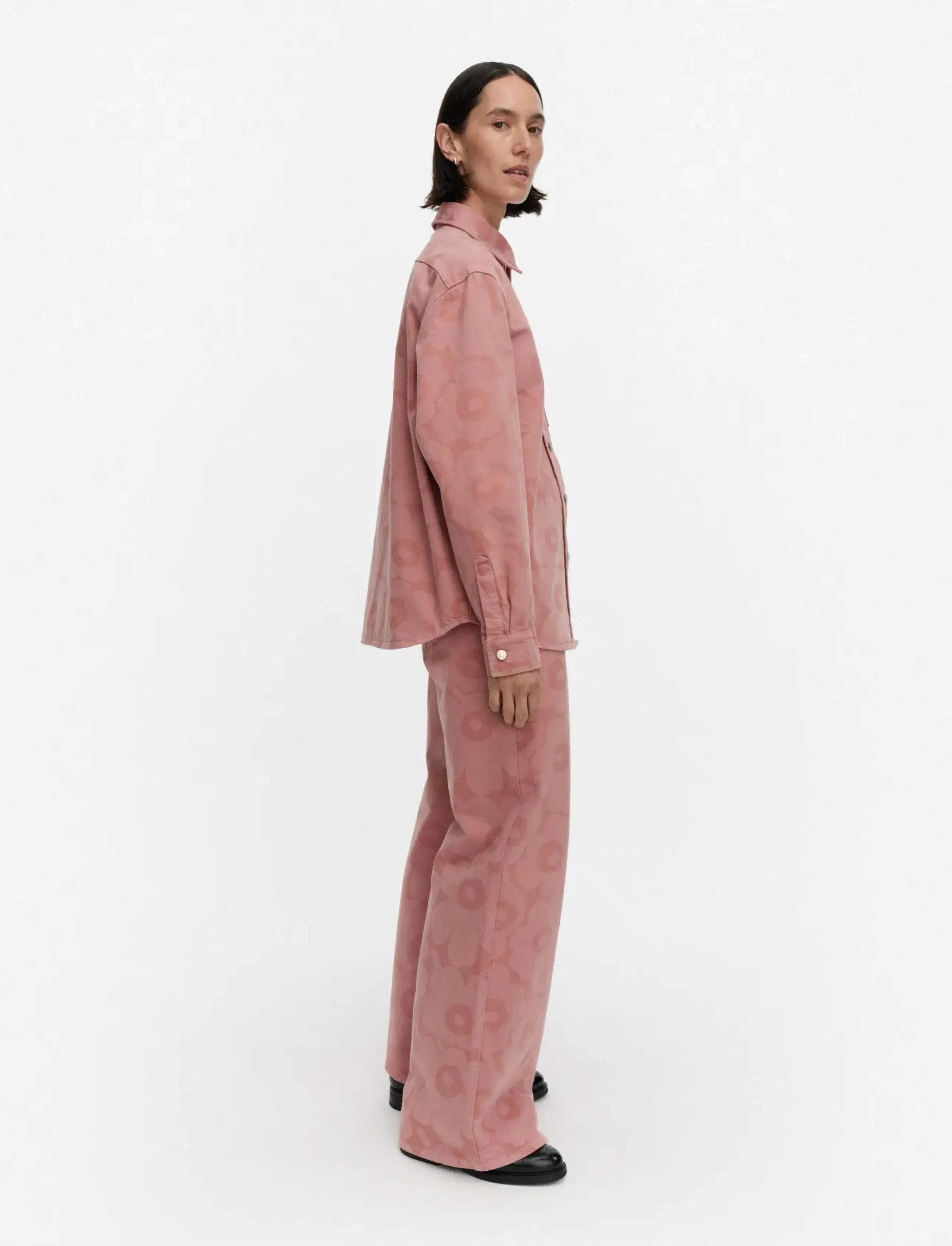 Marimekko - MARIDENIM VAIHE UNIKKO - denim shirts - pink, light pink - 4