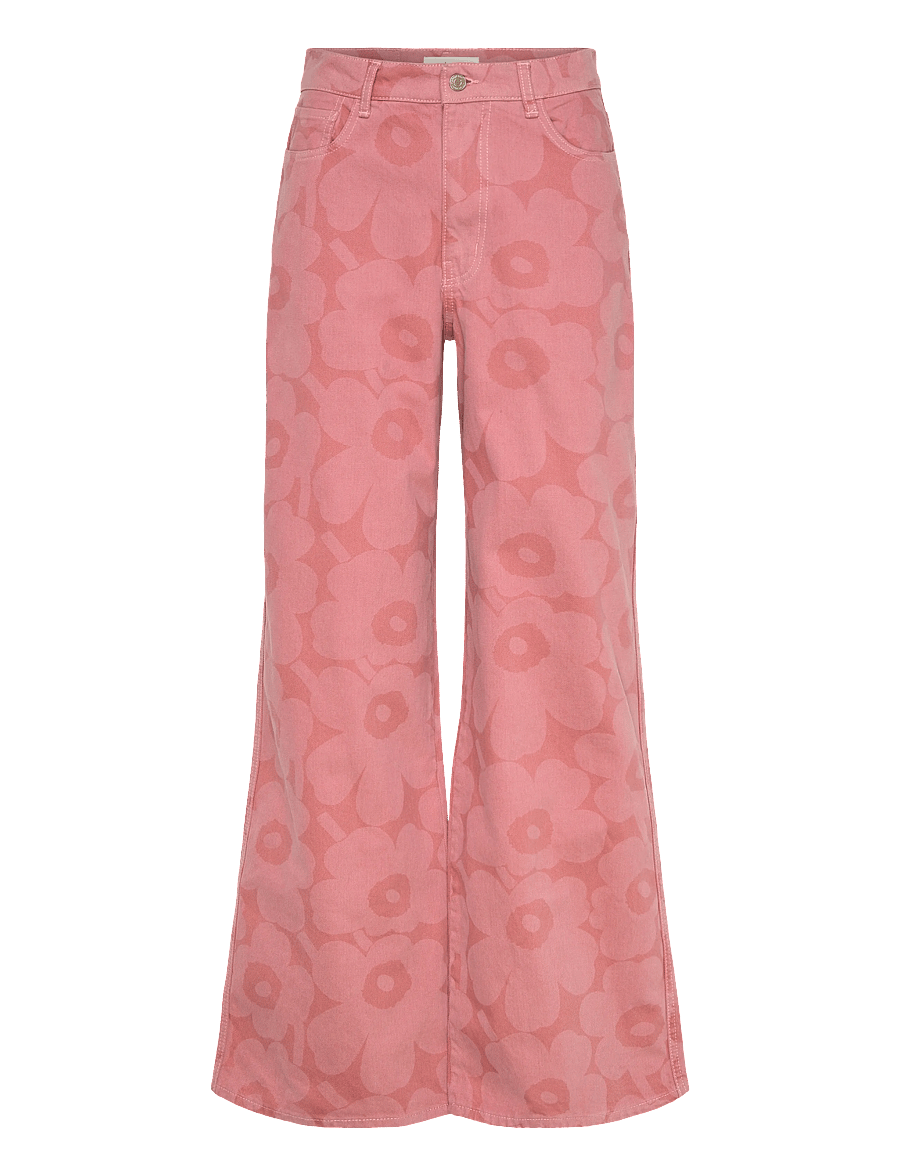 Marimekko - MARIDENIM WIDE UNIKKO - jeans met wijde pijpen - pink, light pink - 1