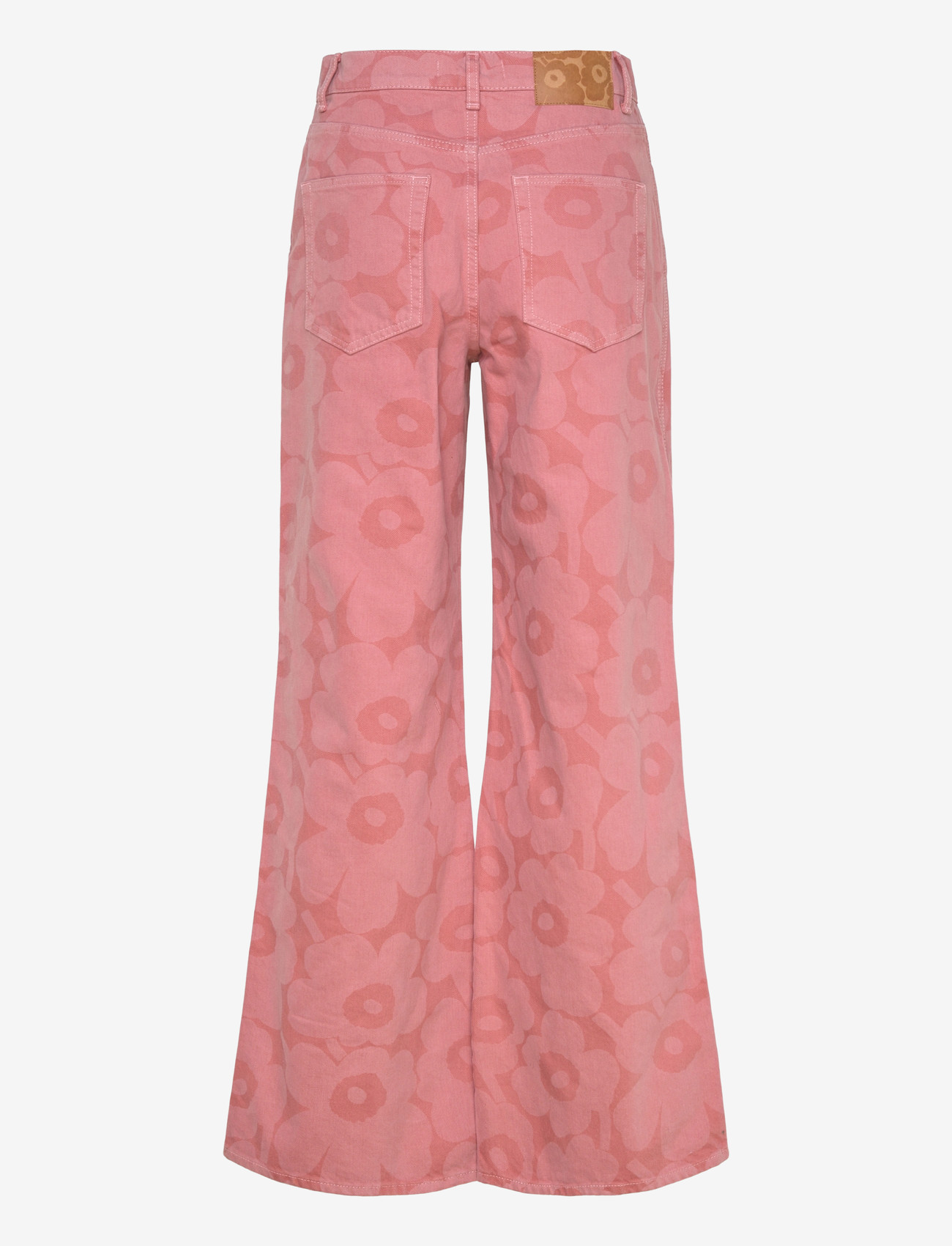 Marimekko - MARIDENIM WIDE UNIKKO - hosen mit weitem bein - pink, light pink - 2