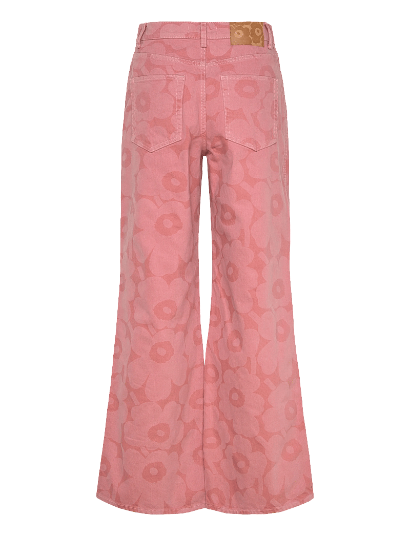 Marimekko - MARIDENIM WIDE UNIKKO - hosen mit weitem bein - pink, light pink - 2