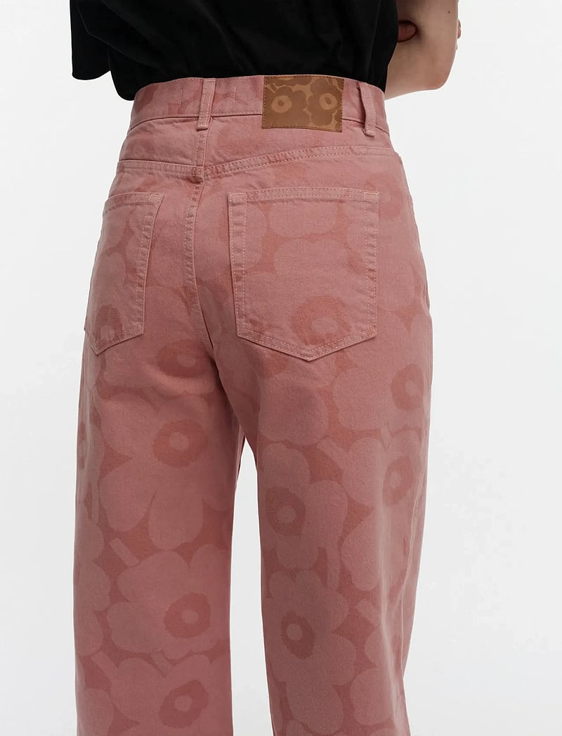 Marimekko - MARIDENIM WIDE UNIKKO - hosen mit weitem bein - pink, light pink - 5