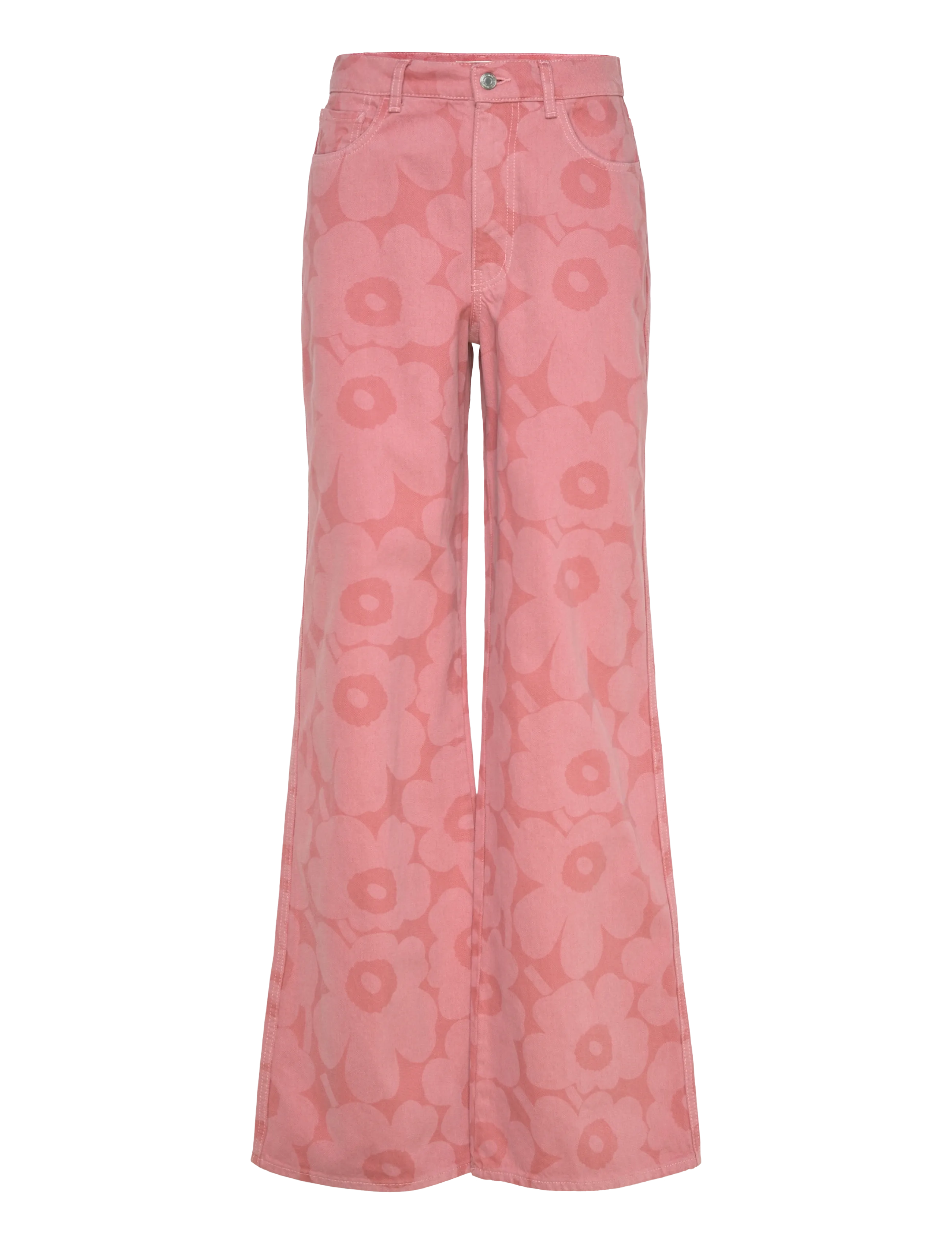 Marimekko MARIDENIM WIDE UNIKKO L - Jeans - PINK, LIGHT PINK / pink/rose