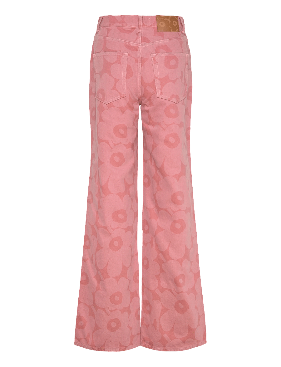 Marimekko - MARIDENIM WIDE UNIKKO L - leveälahkeiset farkut - pink, light pink - 2