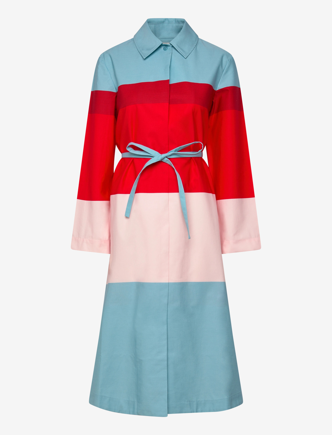 Marimekko - LUOMUS HENNIKA - skjortklänningar - red, light pink, light blue - 1