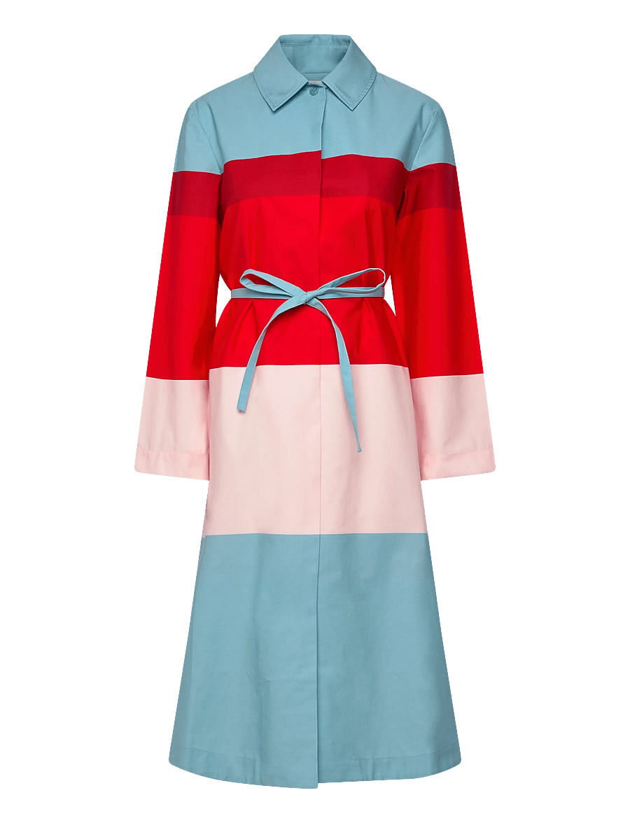 Marimekko - LUOMUS HENNIKA - midi dresses - red, light pink, light blue - 1