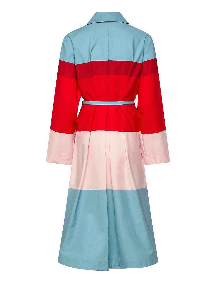 Marimekko - LUOMUS HENNIKA - midi dresses - red, light pink, light blue - 2