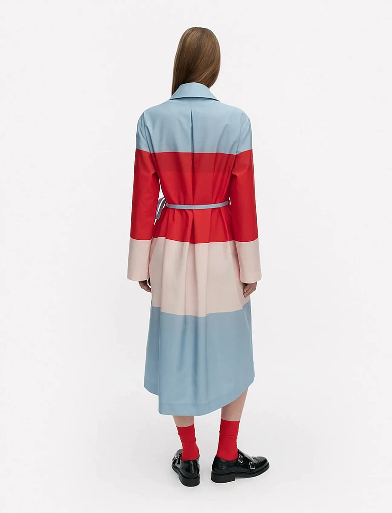 Marimekko - LUOMUS HENNIKA - skjortklänningar - red, light pink, light blue - 3