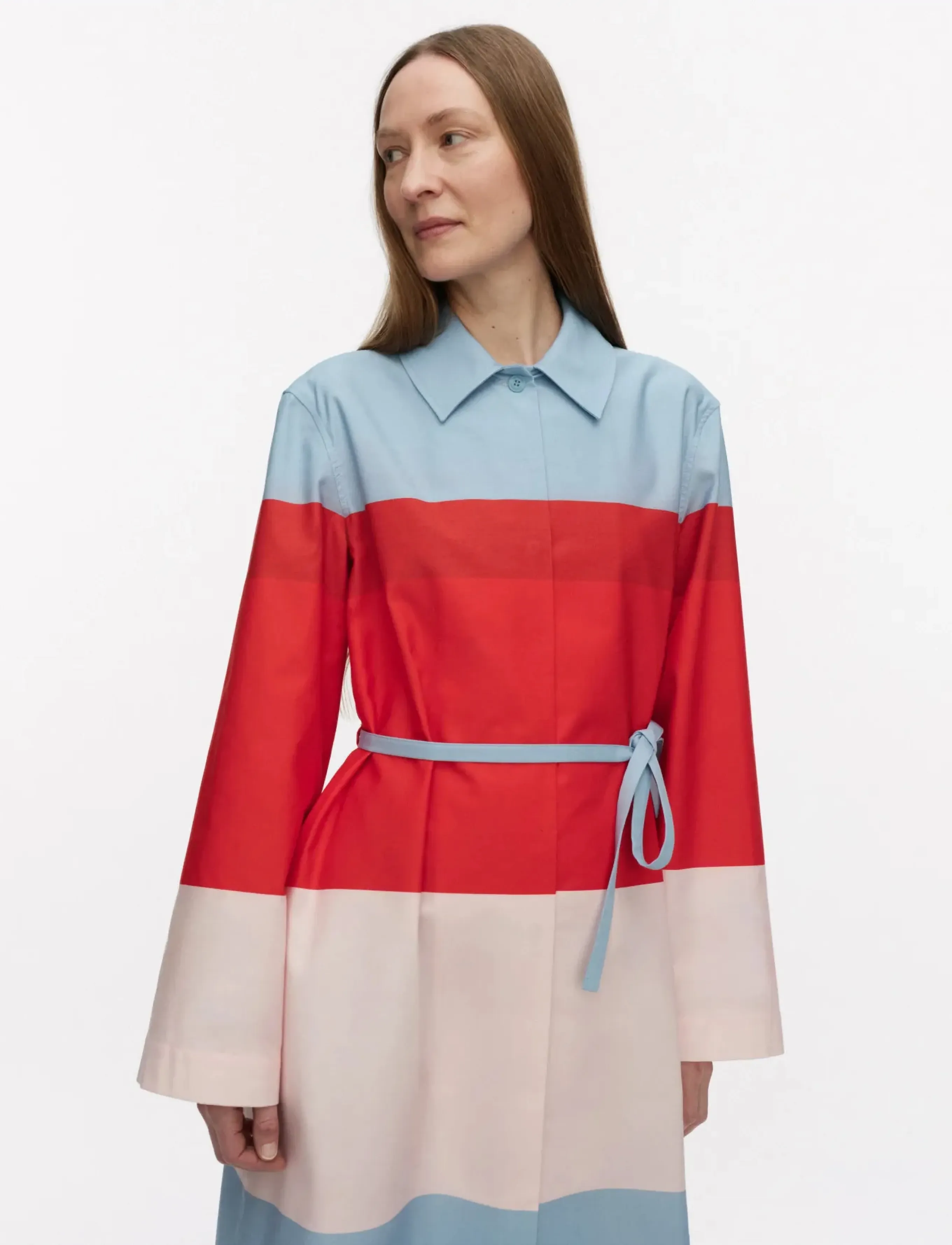 Marimekko - LUOMUS HENNIKA - skjortekjoler - red, light pink, light blue - 5