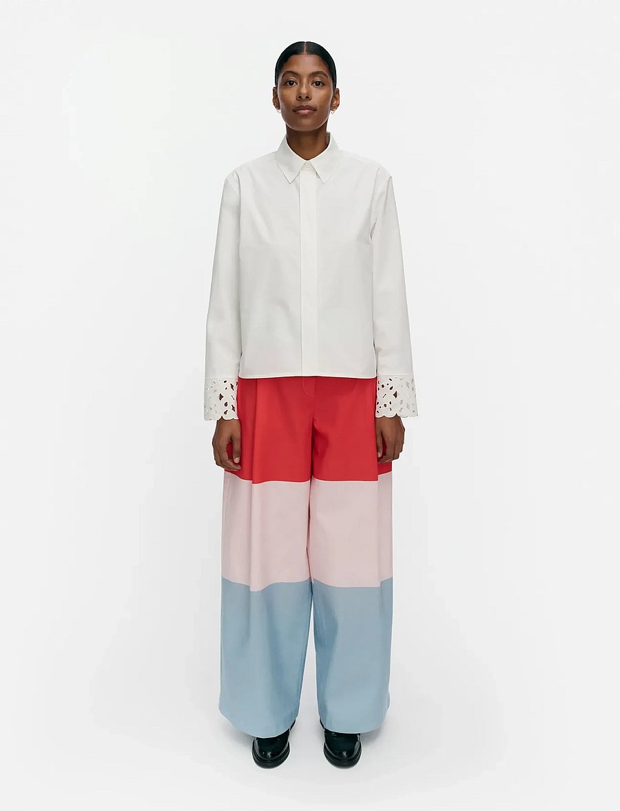 Marimekko - ETEVYYS KEIDAS - long sleeved blouses - off-white - 0