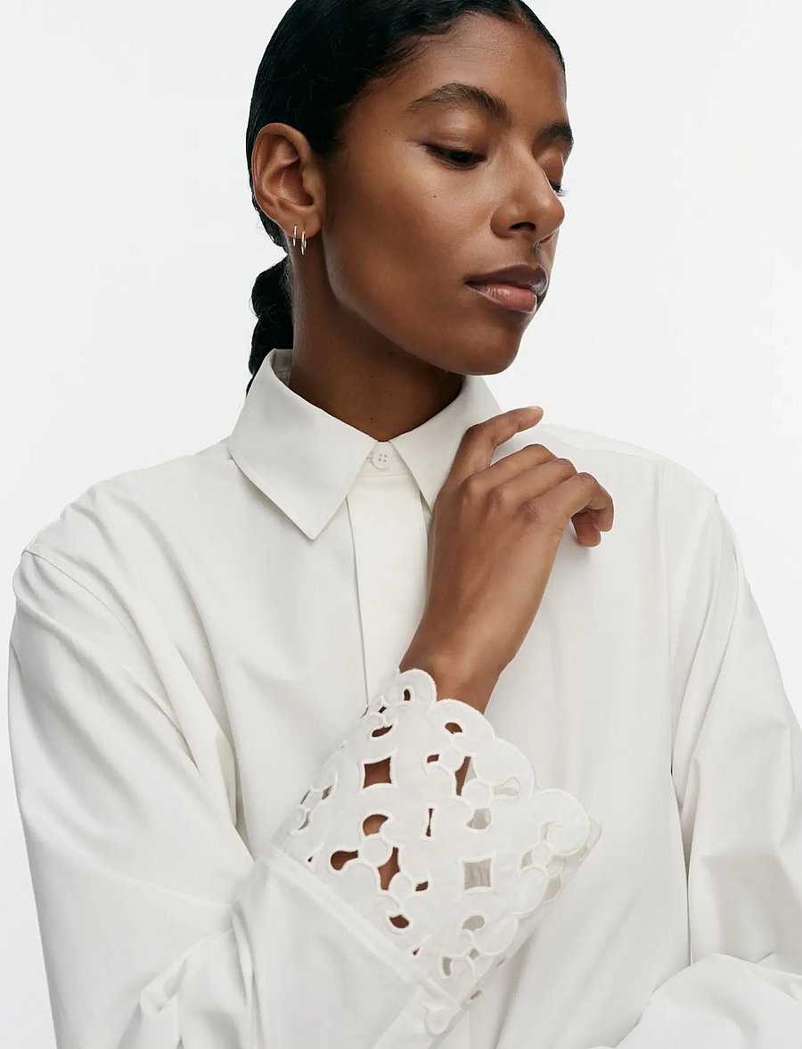 Marimekko - ETEVYYS KEIDAS - long sleeved blouses - off-white - 3