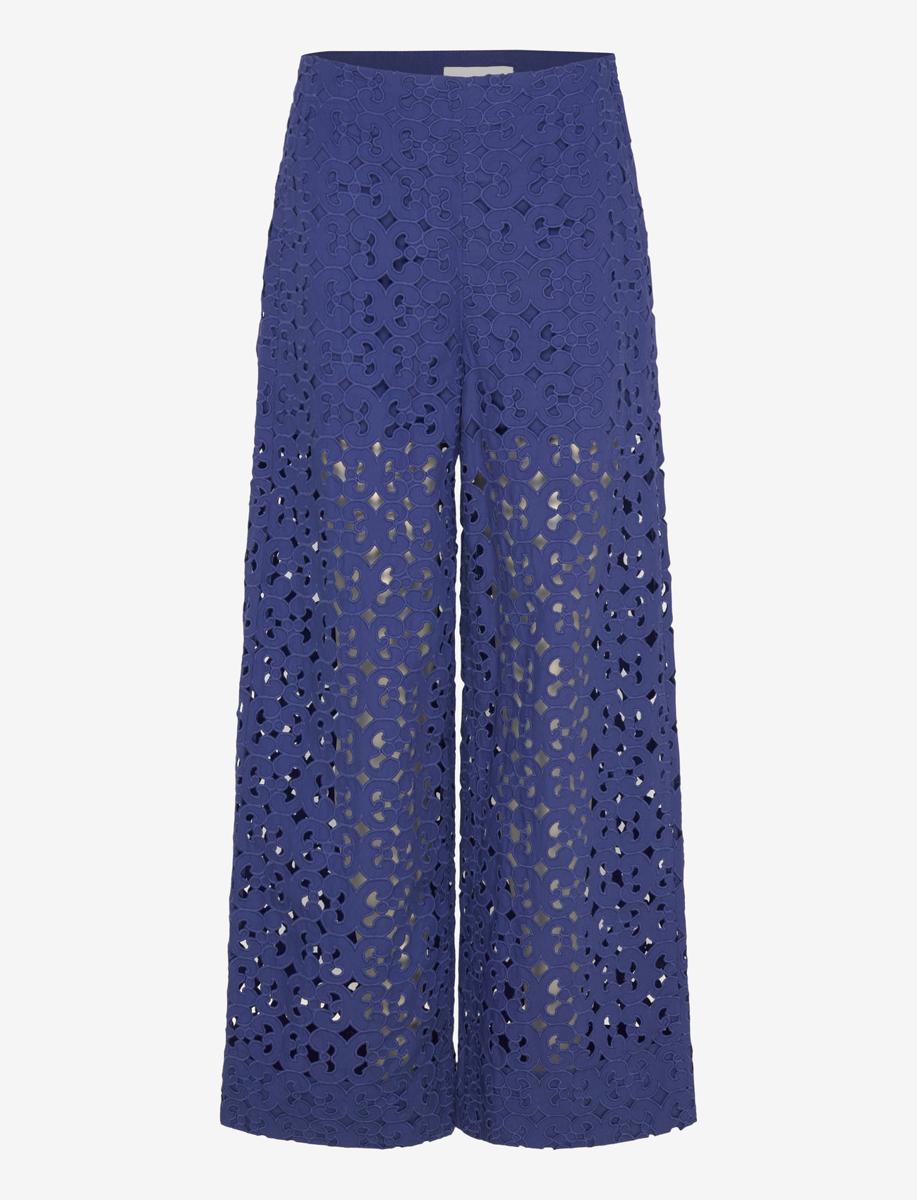 Marimekko - LADOS KEIDAS - wide leg trousers - dark blue - 1