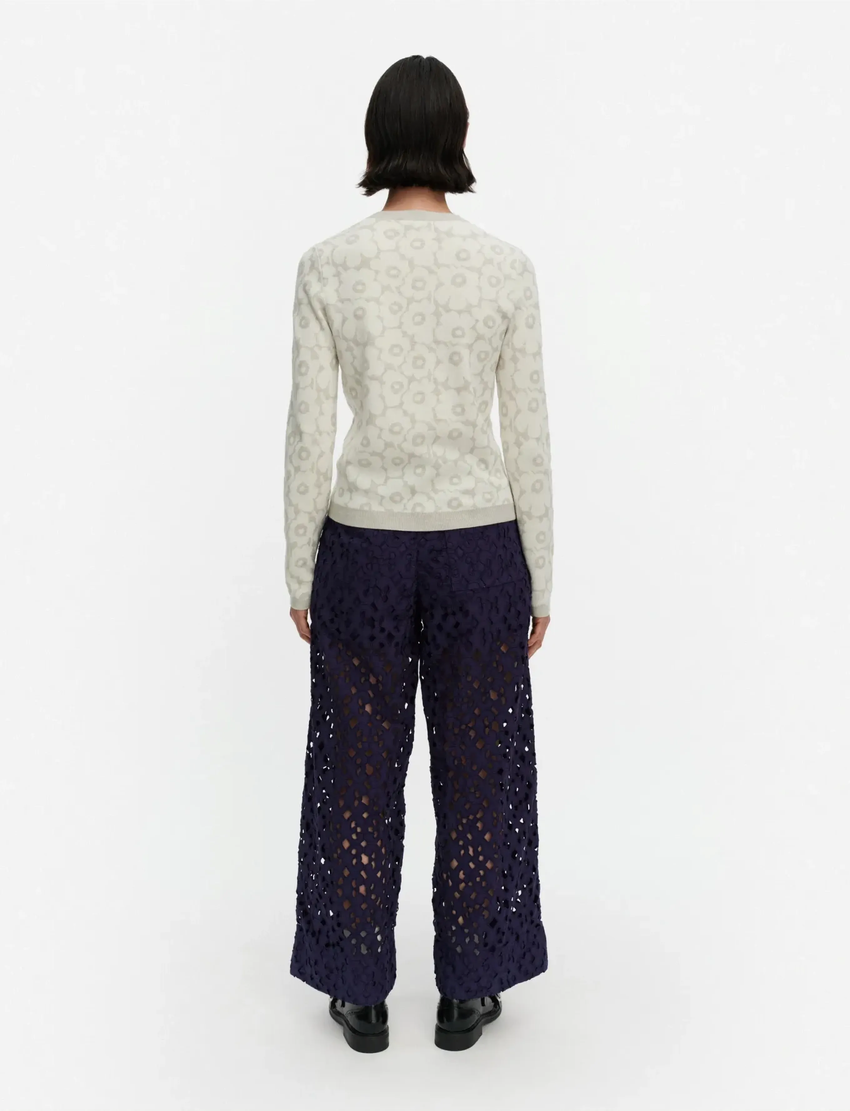Marimekko - LADOS KEIDAS - wijde broeken - dark blue - 3