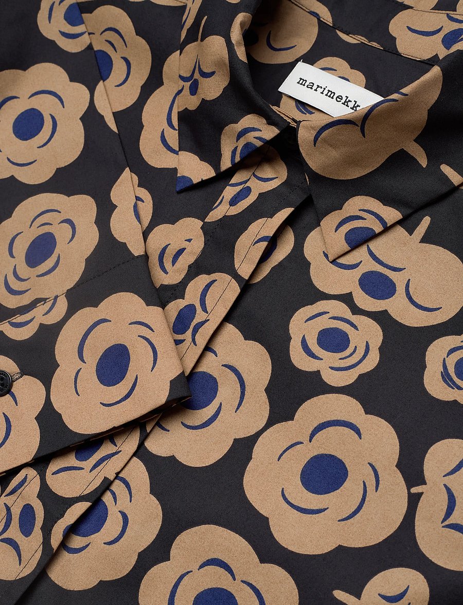 Marimekko - LUOTTA TUMMA - denim shirts - black, beige, blue - 5