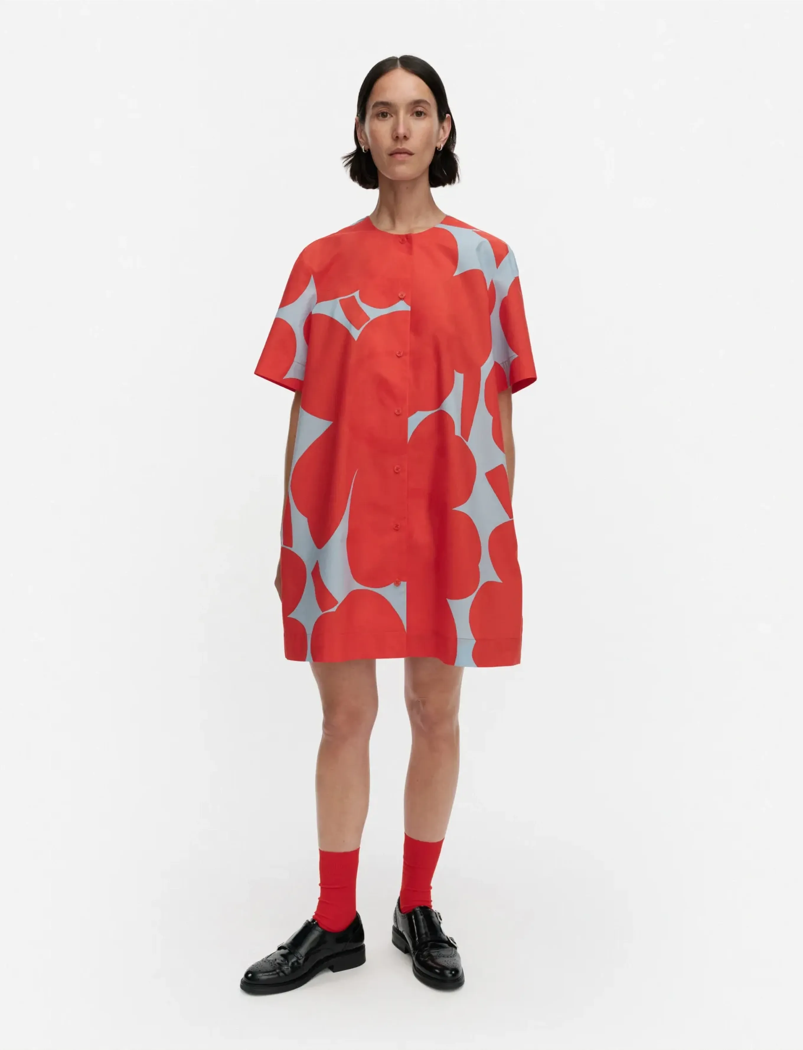 Marimekko TAITAVUUS UNIKKO - Rõivad - RED, LIGHT BLUE / red