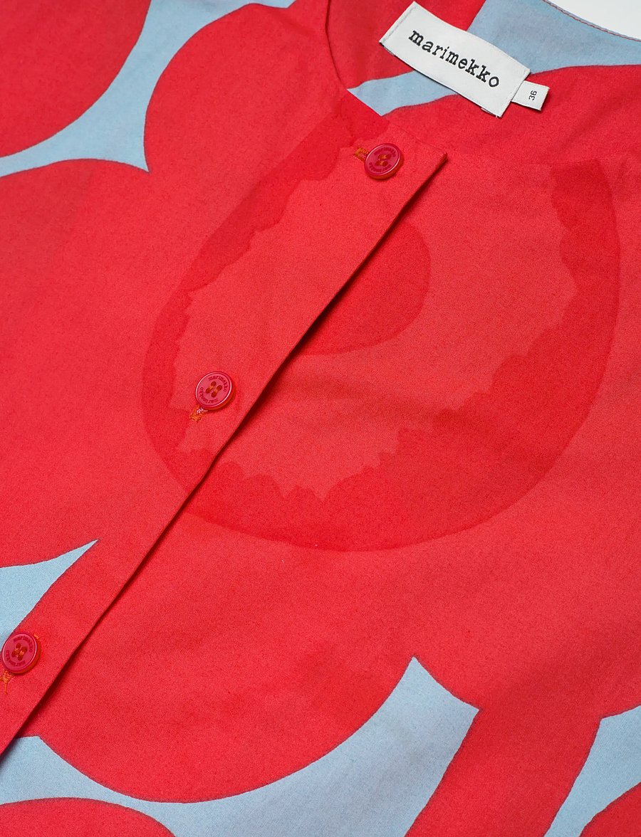 Marimekko - TAITAVUUS UNIKKO - särkkleidid - red, light blue - 5