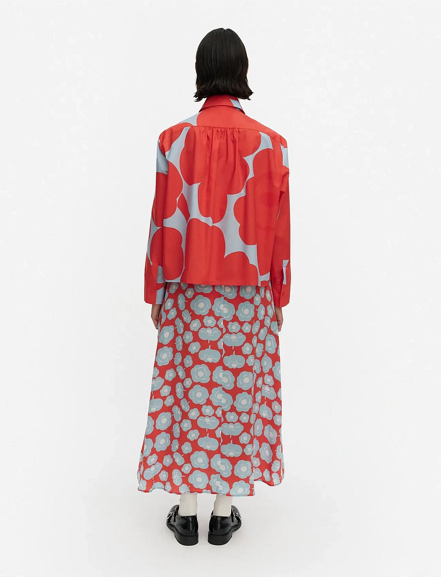 Marimekko - LUOTTA UNIKKO - jeanshemden - red, light blue - 3