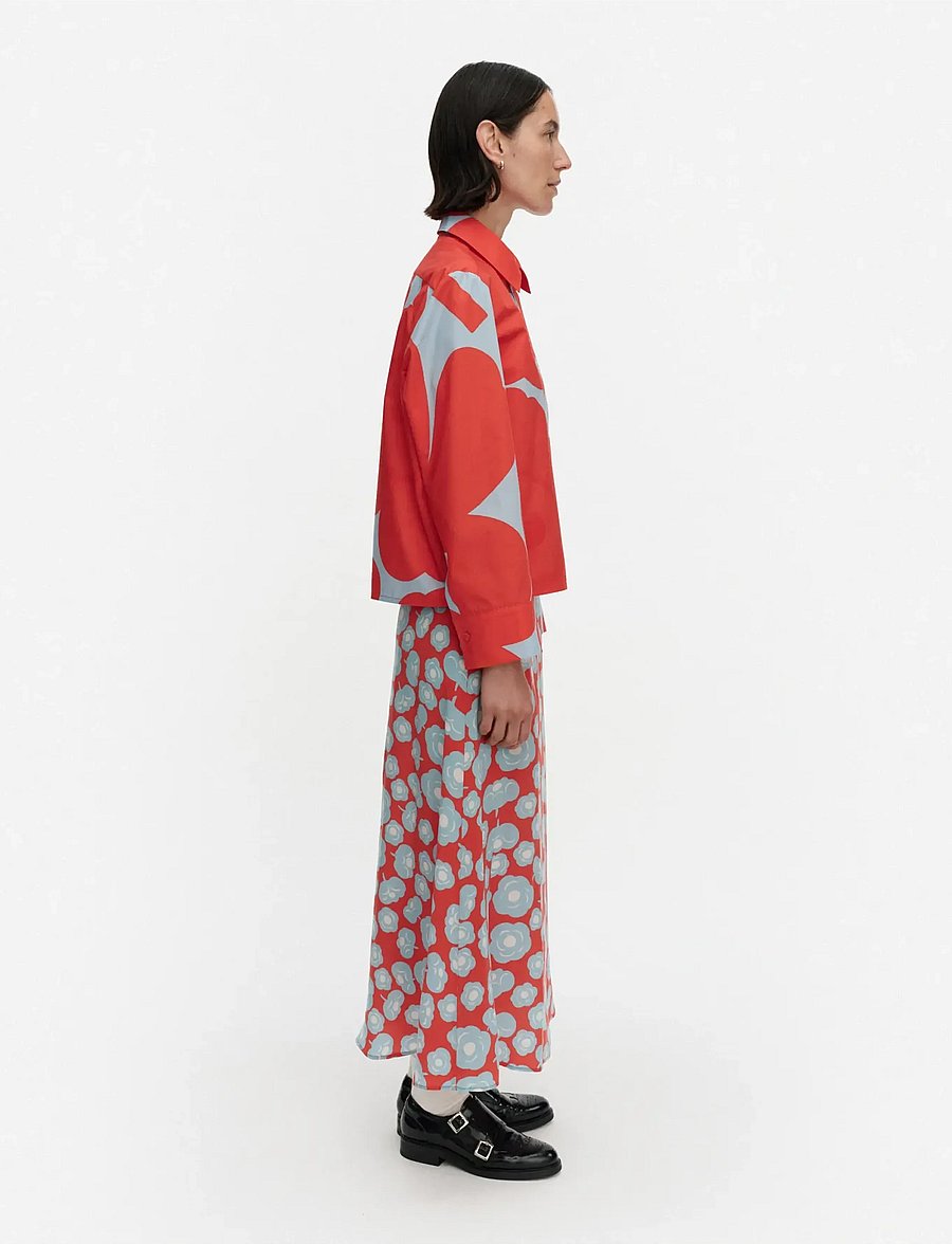 Marimekko - LUOTTA UNIKKO - jeanshemden - red, light blue - 4