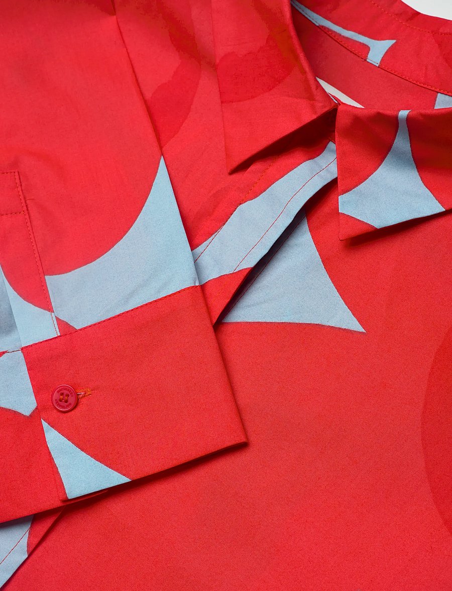 Marimekko - LUOTTA UNIKKO - jeanshemden - red, light blue - 5