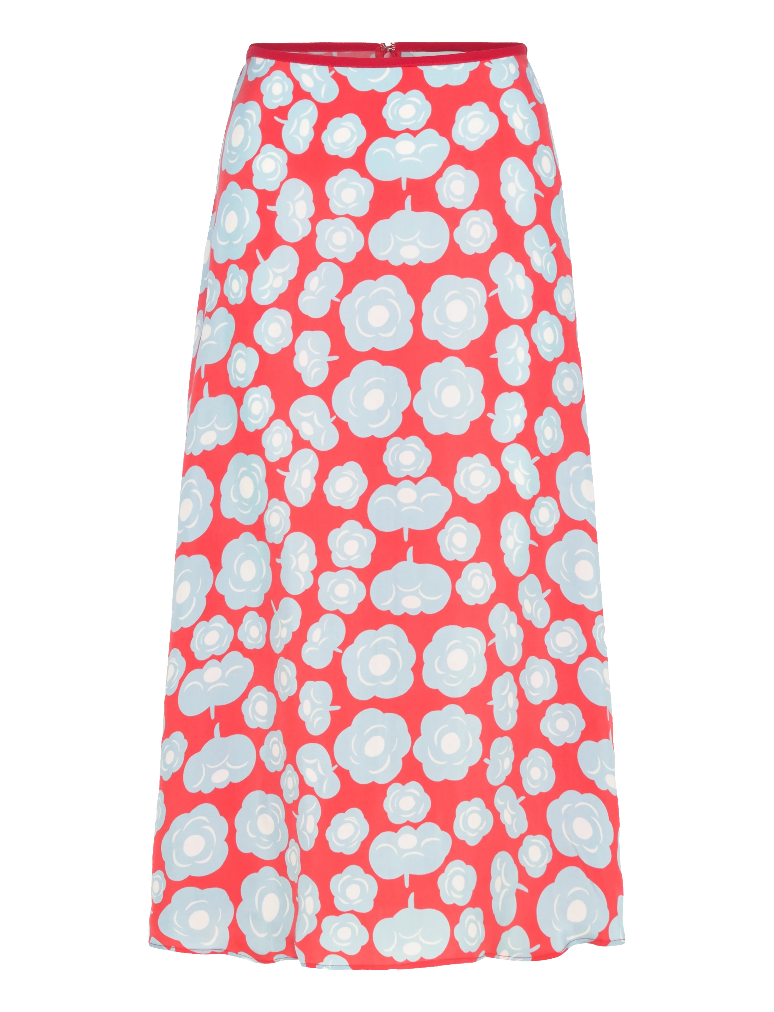 Marimekko EDETÄ TUMMA - Seelikud - LIGHT BLUE, RED, OFF-WHITE / red