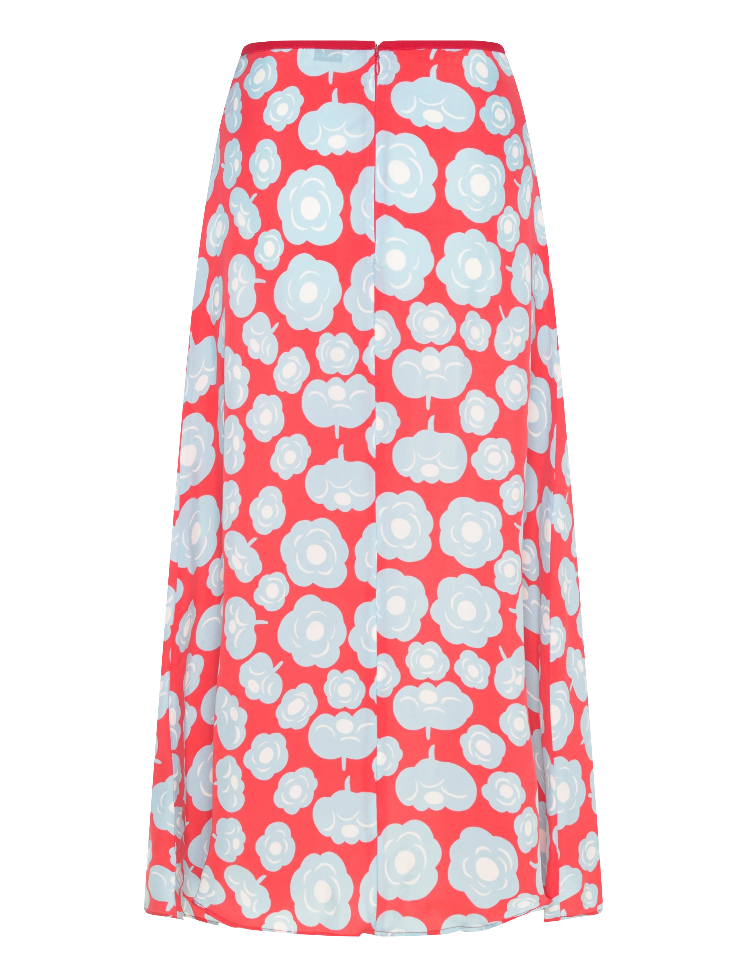 Marimekko - EDETÄ TUMMA - maxi röcke - light blue, red, off-white - 2